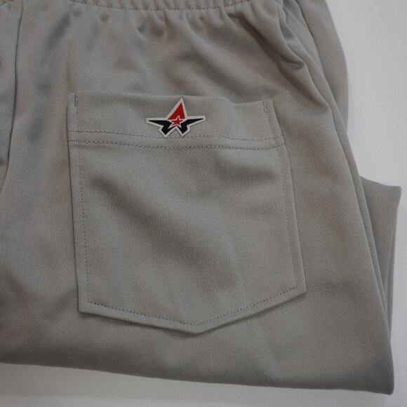 Alleson Athletic Baseball Pant Small Adult Grey Elastic Waist w/ Drawstring NWOT - Picture 4 of 8